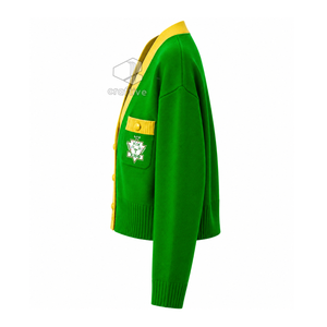 เสื้อคาร์ดิแกนสตรี Chi Eta Phi Sorority ปักลายตราสัญลักษณ์ คอวี ติดกระดุม ผ้าถักอะคริลิก เสื้อสเวตเตอร์สำหรับนักศึกษา เสื้อคลุม - Product Image 3