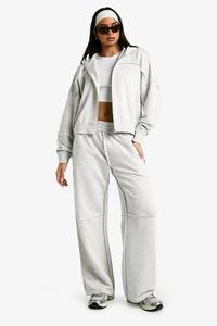 Sudadera con capucha ligera de forro polar para mujer OEM, estilo urbano, top corto, diseño de hombros caídos, logotipo personalizado, tejido frontal de invierno, secado rápido - Product Image 2