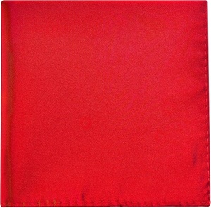 Pañuelo de Bolsillo de Seda Roja, Color Sólido, Formal, para Hombre, Forma Cuadrada, para las Cuatro Estaciones - Product Image 6