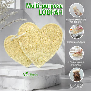100% naturel luffa éponge robuste Super absorbant Rectangle cuisine vaisselle éponge fournitures de nettoyage - Product Image 1