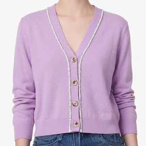 Suéter cárdigan de punto personalizado al por mayor para mujer, cómodo para el invierno, para moda casual. - Product Image 2