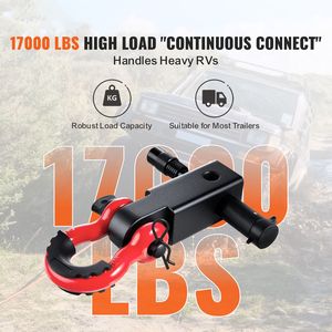 Perno di Bloccaggio per Gancio di Traino con Anello a D, Resistente, per Montaggio su Ricevitore da 2 Pollici, Forza di Rottura 66000 Libbre - Product Image 2