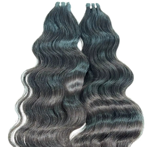 Extensiones de Cabello Humano Ondulado y Liso, Cabello Indio Natural, Ligero y Ecológico, en Paquete a Granel - Product Image 1