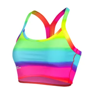 professional sports bra for women running yoga bra workout sports top for water and land activity, amphibious