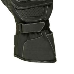 Sports Motorbike <b>Gloves</b> High Quality Leather and Breathable Mesh Fabric Design Comfortable Outdoor Riding Gear Fashionable <b>Touch</b> - Product Image 3