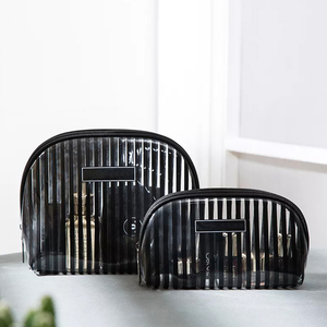 Lightweight <b>Makeup</b> Pouch Zipper Closure High Quality Custom Logo Custom Colors Letter Pattern Fashion Cosmetic Bag - Product Image 2