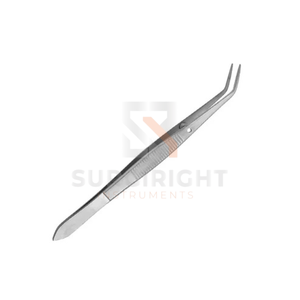 Angled Perry Dressing <b>Pliers</b> 5in Serrated Dental Dressing Instrument Stainless Steel CE Certified Class I MOL Safety Surgical - Product Image 4