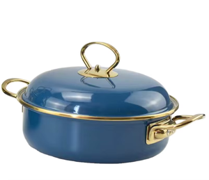 Casseroles modernes bleues avec revêtement en acier inoxydable, excellente rétention de chaleur, écologiques et compatibles lave-vaisselle - Product Image 3