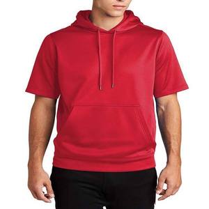 Sudadera con Capucha Extra Grande de Algodón Casual para Hombre, Manga Corta, Bordada, con Estampado Personalizado, Ecológica, Transpirable y de Secado Rápido - Product Image 5