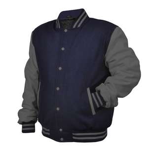 Chaqueta Bomber de Moda Personalizada al por Mayor de Alta Calidad para Hombre, Chaqueta Universitaria de Béisbol con Logotipo, Opciones de Tallas Grandes Disponibles - Product Image 3