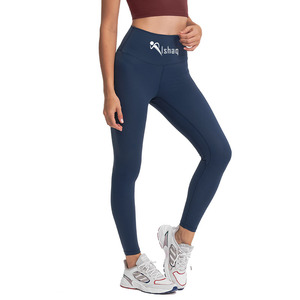 Pantalon de fitness à la mode avec bas élastiques ajustés, pantalon de yoga effet push-up, leggings pour femmes avec poche mobile - Product Image 3