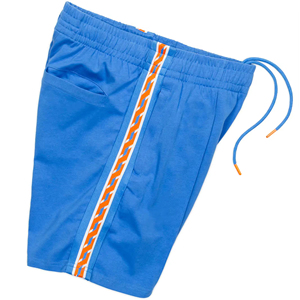 Custom Logo Blue Mesh Basketball Shorts Drawstring Closure Breathable Unisex Adult Summer Regular Fit - Product Image 2