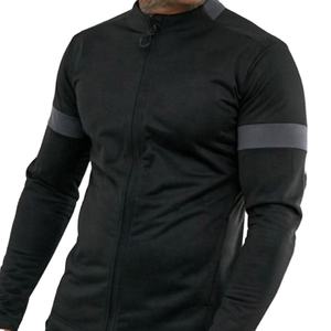 2026 personalizado ligero cuello simulado con pecho cremallera larga diseñador manga larga raglán Jersey correr gimnasio hombres chándal - Product Image 3
