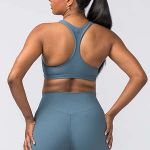 Nesta Sports - Sujetador Deportivo de Nylon Acanalado para Mujer, Ligero, Básico, para Yoga, Gimnasio y Entrenamiento - Product Image 4