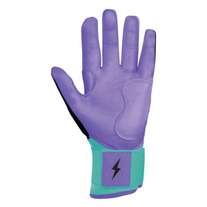 Adult Baseball Batting Gloves <b>Hook</b> Loop Closure Ambidextrous Lightweight Durable Flexible Breathable Leather Non-Woven Fabric - Product Image 6