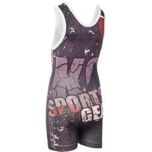Wholesale Custom High Quality Private Label Powerlifting Wrestling <b>Singlet</b> Adults GYM <b>Weightlifting</b> Sport Set Printed Techniques - Product Image 5