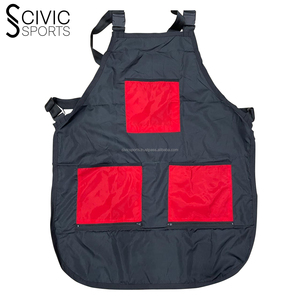 Delantal de peluquero de lana duradero con logotipo personalizado, chaleco de peluquería de corte de pelo de salón personalizado con cremallera, peluquería transpirable Vintage - Product Image 2