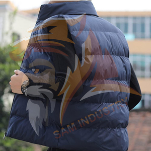 Veste matelassée légère avec logo personnalisé, veste d'hiver imperméable sans manches, gilet chaud en duvet - Product Image 5
