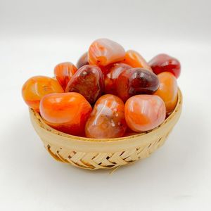 Chakralume Pierres Roulées Naturelles en Cornaline Forme Irrégulière Orange Cristal de Guérison Reiki Méditation Énergie Décoration Vente en Gros - Product Image 3