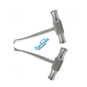 Elevadores de punta de raíz de barra transversal de acero inoxidable, juego de 2 piezas (izquierda y derecha) con agarre moleteado, instrumentos quirúrgicos dentales - Product Image 5