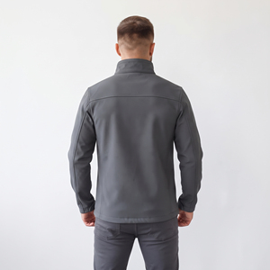 Custom Logo Men's Soft Shell <b>Jacket</b> Outdoor Wear Chest <b>Pocket</b> <b>Jackets</b> Men Waterpoof Softshell Full <b>Zipper</b> Top Men Hiking <b>Jackets</b> - Product Image 2