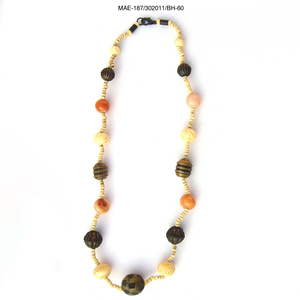 Collar Bohemio con Cuentas de Hueso en Forma de Corazón, Multicolor, Joyería de Moda Unisex para Fiestas, Precio al por Mayor - Product Image 1