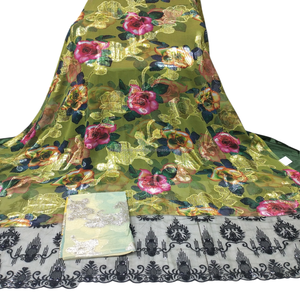 New Somali Purple Dirac Dress Girls 50% <b>Cotton</b> 50% Polyester Twill Plain Woven Wedding Elegant Jacquard Slub Floral Embroidery - Product Image 2