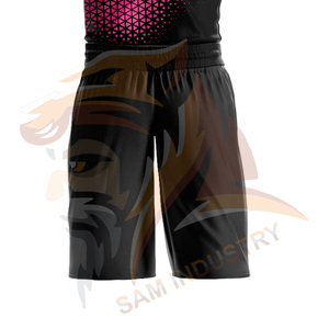 Uniformes de Baloncesto Personalizables, Transpirables, de Secado Rápido, Tallas Grandes, de Poliéster, Camiseta sin Mangas y Pantalones Cortos, Ecológicos - Product Image 6