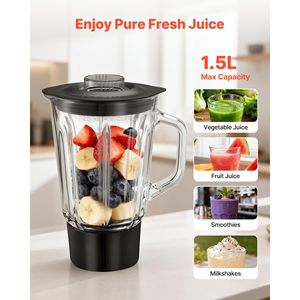 Batidora Eléctrica de Cocina de 6 QT, 660W, con 6+ Velocidades, Cabezal Inclinable, Vaso Mezclador de 1.6 QT, Acero Inoxidable - Product Image 5