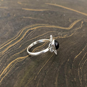 Vintage Red Garnet <b>Ring</b> 925 Silver Designer Halo Tribal Crown Frame <b>Thin</b> Band Jewelry For Women Perfect Anniversary Gift - Product Image 3