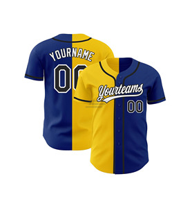 Maillot de baseball personnalisé bleu marine dégradé, vente en gros, en polyester doux à séchage rapide, manches longues, maillots de baseball dégradés des Mariners - Product Image 6
