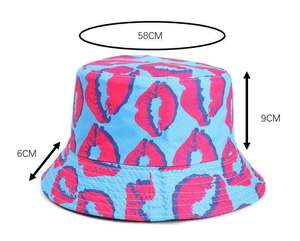 New Fashion Double Sided Sublimation Printing Design Adult Fashion <b>Reversible</b> Summer <b>Bucket</b> <b>Hat</b> - Product Image 6