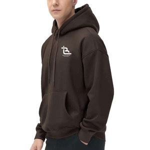 Sudadera Ligera Lisa para Hombre, Transpirable, Mezcla de Algodón, con Capucha, Ropa Casual Diaria, Diseño Simple, Logotipo Personalizado, Pedido al por Mayor - Product Image 3