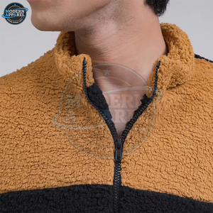 Premium Quality New Style Sherpa Men's Jackets Custom Stand Collar Winter <b>Canvas</b> Breathable Customizable Wholesale - Product Image 2