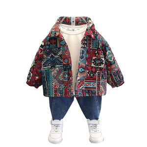 Veste en jean à manches longues pour garçons, style graffiti tendance, veste décontractée pour enfants, vêtements d'automne pour enfants - Product Image 4