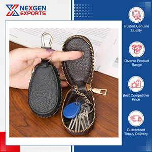 Assured Quality Fashion Waterproof PU Leather Multifunctional Key Holder <b>Storage</b> Bag for Daily Use - Product Image 3