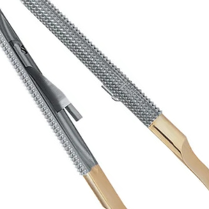 Porte-aiguille Barraquer en carbure de tungstène, droit, verrouillable, 18 cm, en acier inoxydable, pour chirurgie dentaire et suture orale - Product Image 6