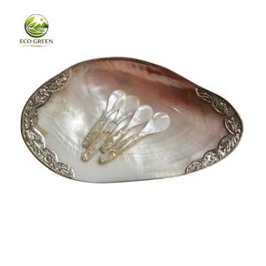 Handmade Mother of Pearl Tray Decorative Shell Plate for Restaurant Hotel Home Table Decor - Product Image 2