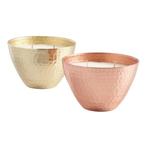 Pot à bougie parfumée en métal martelé plaqué cuivre, fait main, avec couvercle, idéal pour la décoration intérieure et les cadeaux, au meilleur prix - Product Image 3