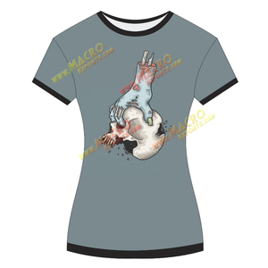 Haute qualité femmes été printemps à manches courtes à la mode fantaisie t-shirt nouveauté imprimé femme personnalisé t-shirt Jersey - Product Image 5