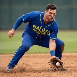 Uniformes de Béisbol Personalizados para Adultos, Transpirables, de Tela de Poliéster que Absorbe la Humedad, Cosidos, Precio de Fábrica, Protección UV Frontal - Product Image 5
