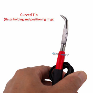 Grounded Reverse Cross Lock Tweezers Stainless Steel <b>Precision</b> <b>Tool</b> for Permanent Jewelry Welding Necklace Chain Soldering Light - Product Image 4