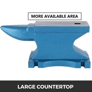 Incudine Robusta in Ghisa a Corno Singolo da 99 Libbre per Fabbri e Gioiellieri - Product Image 6