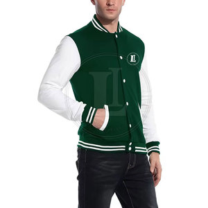 Stylish Casual Winter <b>Letterman</b> <b>Jacket</b> with Durable Stitching Modern Comfort Relaxed Fit 100% Cotton Front Logo Breathable - Product Image 2