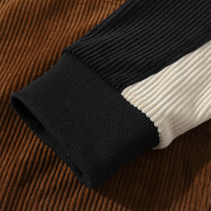 Sudadera con Capucha de Forro Polar para Hombre, Diseño Color Block, Casual, Manga Larga, Bolsillo Canguro, Tejido Acanalado Suave, Mezcla 100% Algodón - Product Image 4
