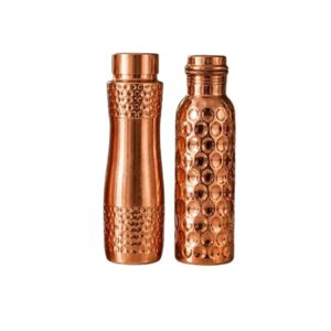 Trending Designer Blue <b>Enamel</b> Printed Pure Copper Water Bottle and Tumbler <b>Cup</b> Set for Home Office Wellness Gifts - Product Image 6