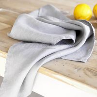 Serviette de table carrée en lin 100% durable, faite à la main, écologique, absorbante, élégante, pliable, séchage rapide, pour mariage, cuisine, décoration