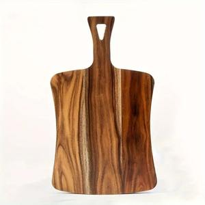 Tabla de Cortar Clásica Ecológica y Ligera de Madera de Acacia Pulida con Orificio para Colgar, Apta para Lavavajillas, Utensilio de Cocina Duradero - Product Image 1