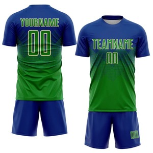Custom Royal Kelly Green <b>Cream</b> Sublimation Soccer Jersey Breathable Team Football Shirt Men Training Sportswear Uniform <b>Maker</b> - Product Image 5