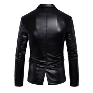 Chaqueta de Cuero Tostado a la Moda para Hombre, de Alta Calidad, Cómoda, Informal, para Otoño, Transpirable y Resistente al Viento, Venta al Por Mayor - Product Image 5